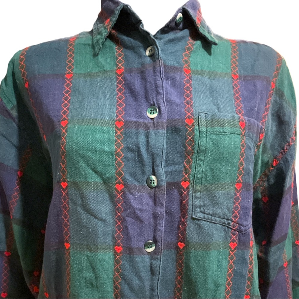 Vintage Cottagecore Flannel Shirt - Picture 2 of 7
